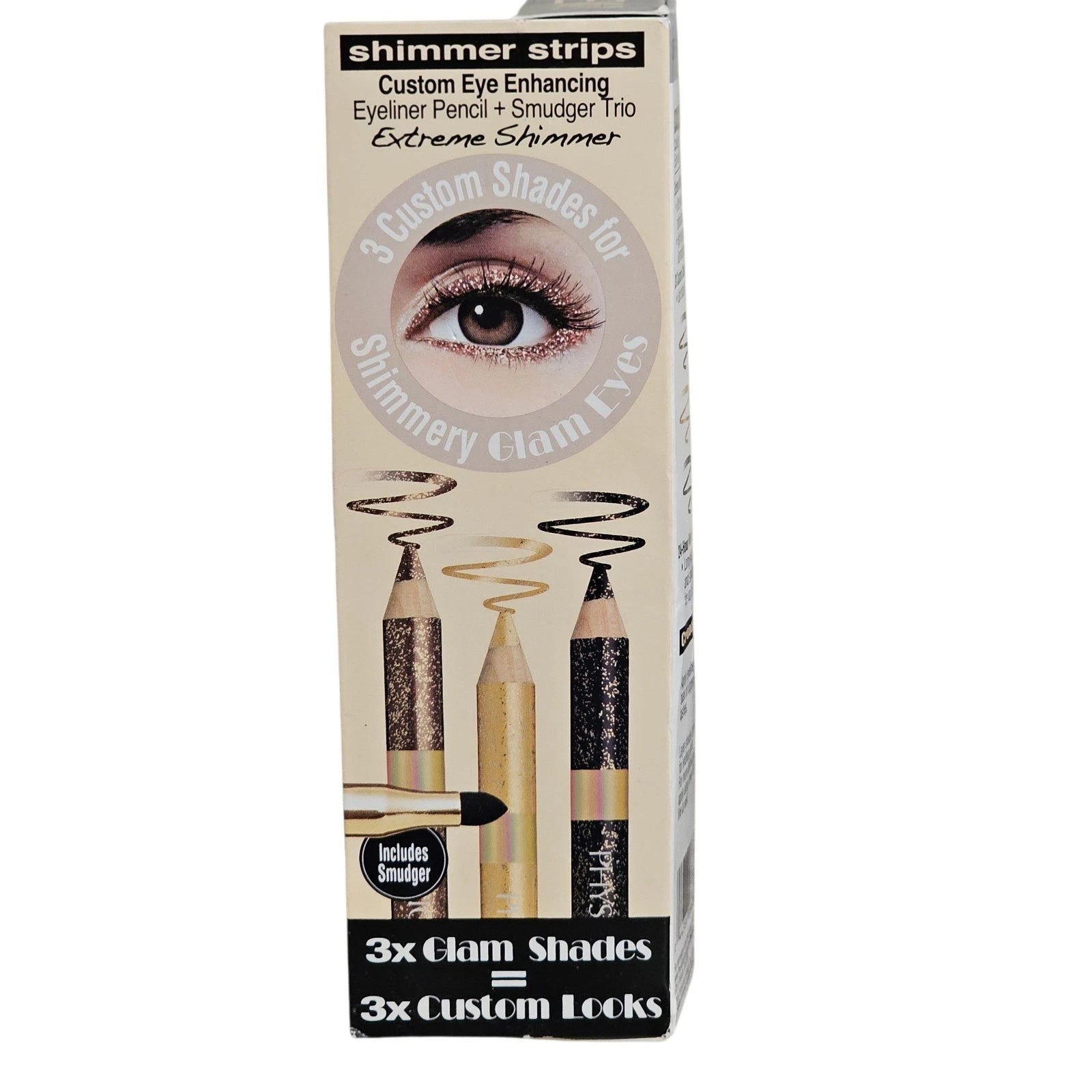 Physicians Formula Shimmer Strips Custom Eye Enhancing Eyeliner Pencil Smudger trio